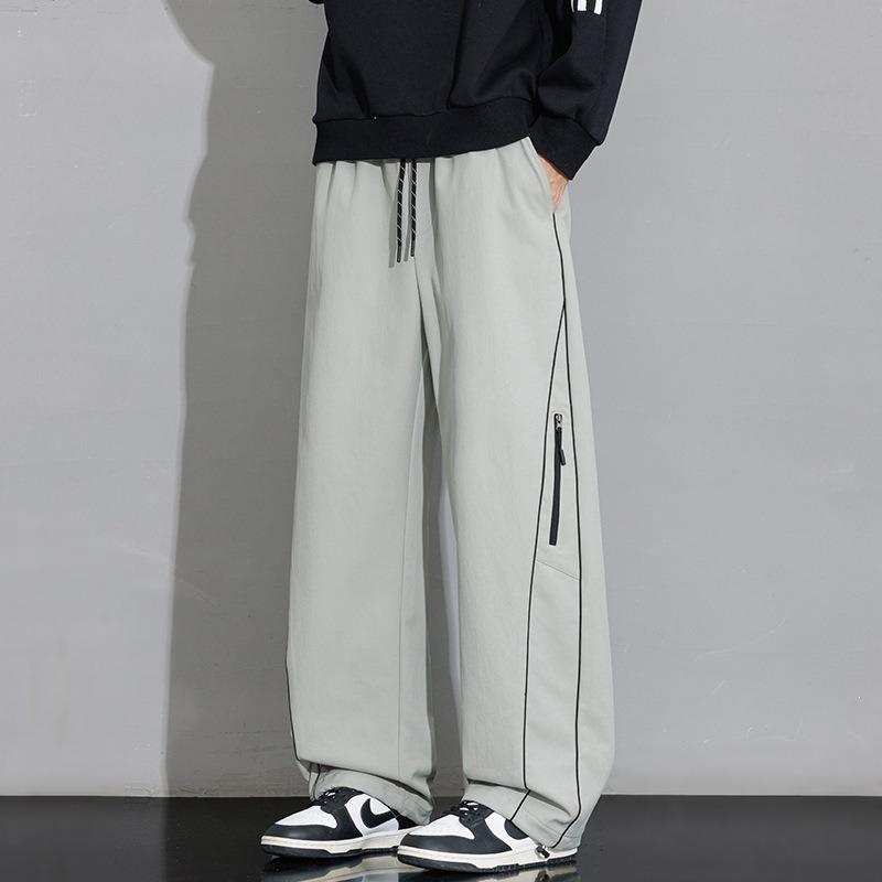 Men S Casual Loose Wide Leg Pants American Style Fashionable