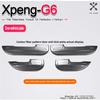 For Xpeng G6 2023-2025 Front & Rear Door Plate Guards ABS Inner Protector Cover Plate Trim Anti-Dirty Welcome Kick Pad