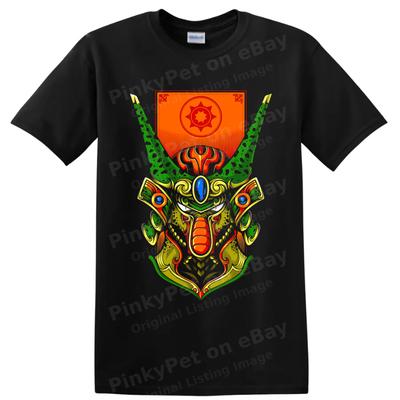 Samurai Mask T Shirt Retro Anime Cartoon Halftone Armor Warrior Graphic Art Tee