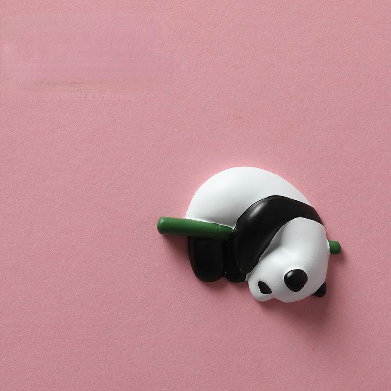 Panda Refrigerator Magnetic Sticker Resin Refrigerator Decoration Magnet Creative Magnetic Sticker Po Wall