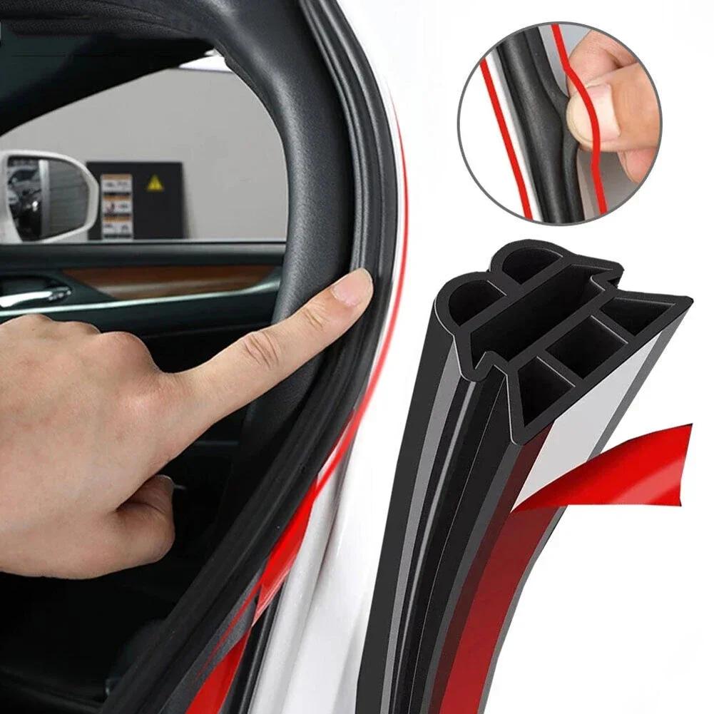 Car Door Seals Double-Layer Auto Stickers Soundproof Hood Car Accessories Rubber Door Car Anti-Collision Sealing Strip For Car