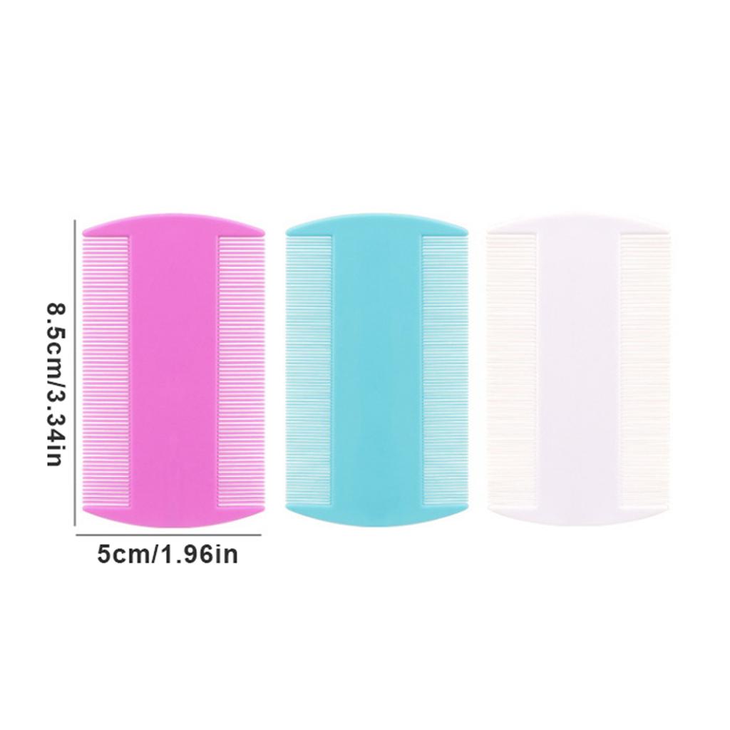 3Pcs Double Side Comb Sided Head Lice Comb Protable Fine Tooth Head Lice Flea Nit Hair Combs For Styling Tools Hair Comb