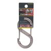 Sankyo Corporation DBLTACT Aluminum S-Type Carabiner, 80mm, Gunmetal, DT-AKS-80G