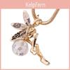 Floral Angel Wing Necklace Alloy Fashion Jewelry Stylish Accessory Gift For Her Birthday Wedding