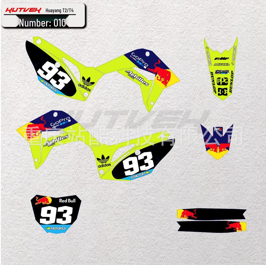 19-22 Kayo Huayang T2T4 Offroad-Motorradaufkleber: Langlebige, personalisierte Aufkleber