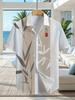 Color-Block Pattern Design Print, Men'S Casual Shirt, Men'S Casual Short Sleeve Hawaiian Holiday Shirt