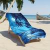 Palm Tree Moon Ocean Night Print Beach Towel Polyester Soft Quick Dry Large Bath Towel Summer Swimming Pool Surfing Blanket