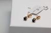 Gold Earrings with Sapphires