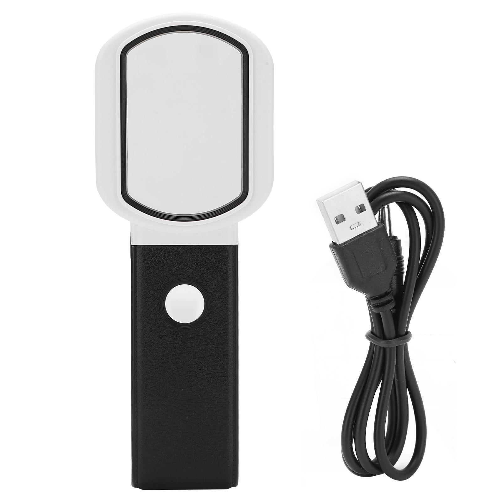 

TH7018FX Handheld Magnifying Glass with LED Light Foldable 10X 25X Magnifying Tool