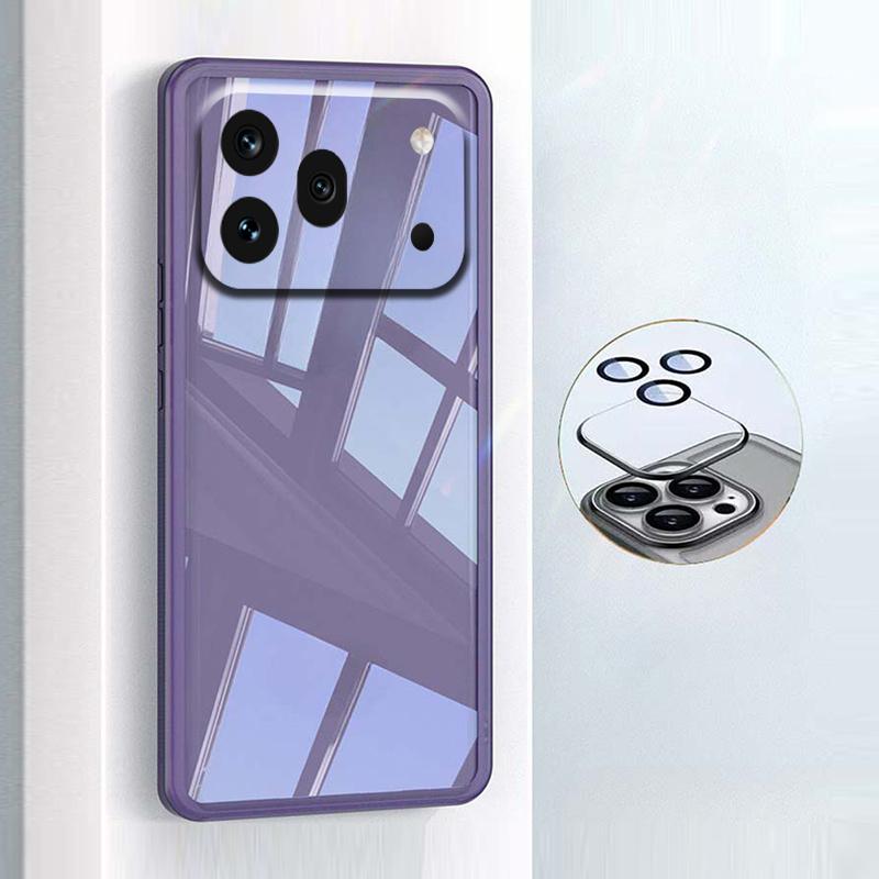 For Honor 600 Pro Case Camera Protection Semi Transparent Soft Silicone Shockproof with Lens Protector Films for Honor 600 Pro Back Cover