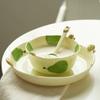 Assiette en Céramique Créative et Adorable pour Fruits, Luxe pour Restaurant, Bols Délicieux pour Ramen, Petit-déjeuner, Bol pour Avoine, Yaourt, Vaisselle Exquise