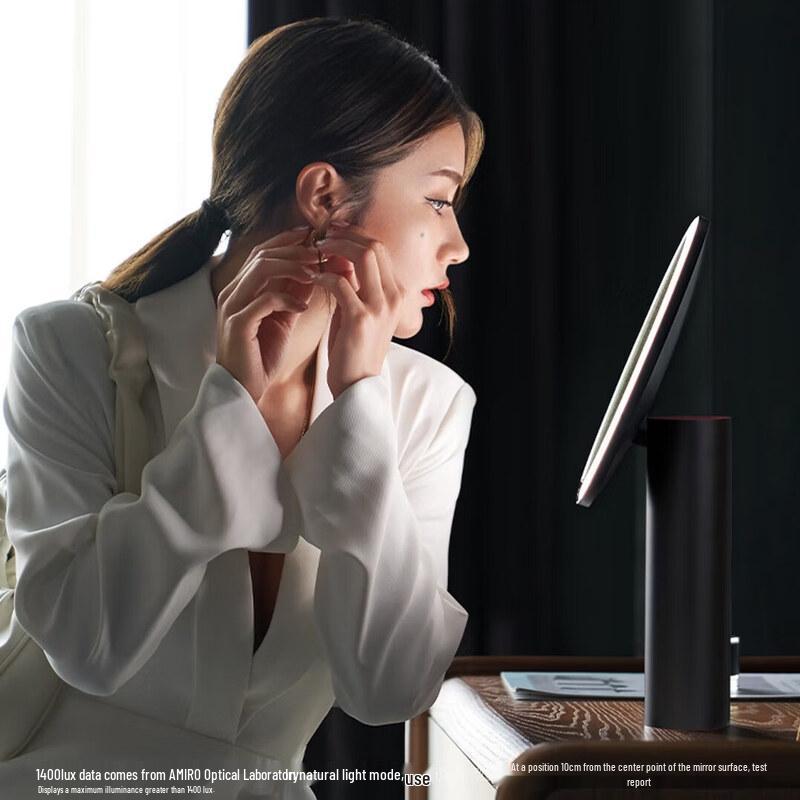 AMIRO LED Desktop Makeup Mirror CN Plug (adapter Included)