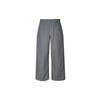 Solid Color Mid-Rise Drawstring Casual Pants Women Bottoms IF5454010