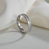 2022 New 4mm Women's Stainless Steel Wedding Ring Opal Meteorite  Abalone Shell Ring  for Women's