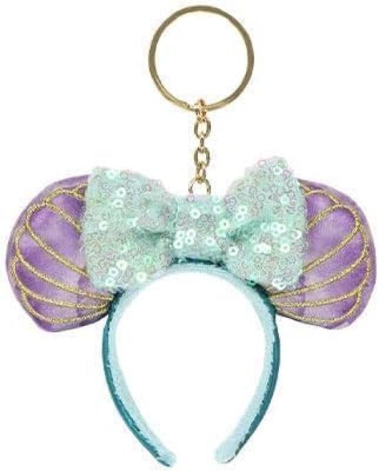 

Ariel Headband Keychain Minnie Mouse Sequin Tokyo Disney Resort Exclusive Keychain