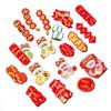 18Pcs Blessing Words Chinese New Year Pendant Snake Year Hanging Card  Party Supplies