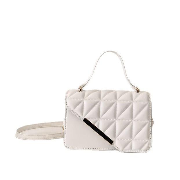 Women's diamond embroidery thread fashion small bag Women's 2025 shoulder messenger bag texture is popular this year portable small square bag