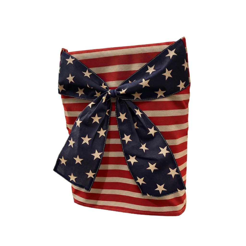 Patriotic Chair Covers For 4th Flag Chair Slipcovers Independence Day Chair Protectors For Dining Room