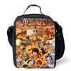 Cartoon One Piece Lunch Bag, Light Weight Unisex School Cooler Tote for Boys Girls Age 6-10 Outdoor Picnic Travel Storage Bag