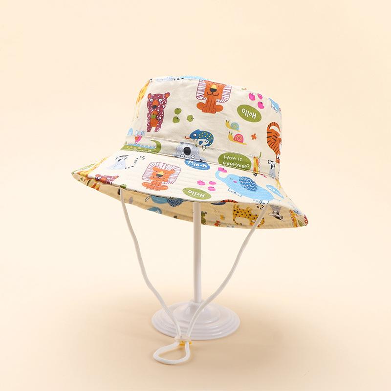 

Children s Spring Summer Cartoon Fisherman Bucket Hat Printed Outdoor Unisex Boys Girls UV Protection Fashionable Sunshade Cap 52-54cm3-10Years Old