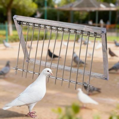 Porte-piège automatique pour pigeons Système d'entrée à sens unique Cadre en fil métallique Entrée Nichoir Porte en fer Porte de cage à oiseaux active Articles pour oiseaux