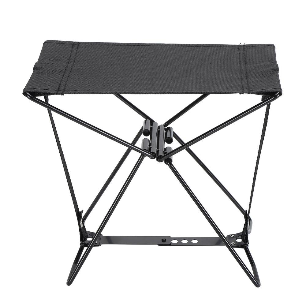 Compact Lightweight Build Portable Canvas Seat X Frame Outdoor Foldable Stool Outdoor Use