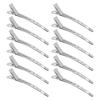 12pcs Duckbill Clip Professional Stainless Steel Home Salon Portable Hair Sectioning Clip Styling Tool