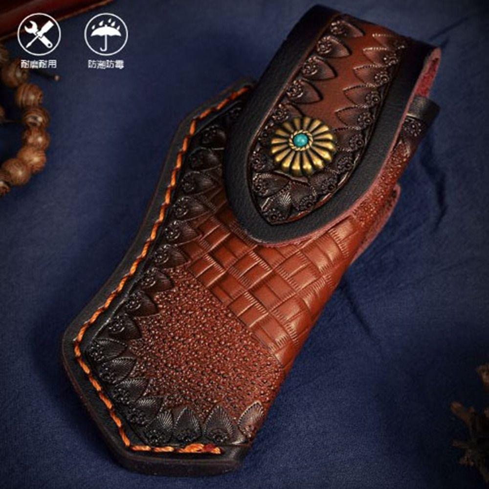 6 Styles Waist Knife Scabbard Foldable Leather Sheath New Hunt Camping Pocket  Outdoor Tool