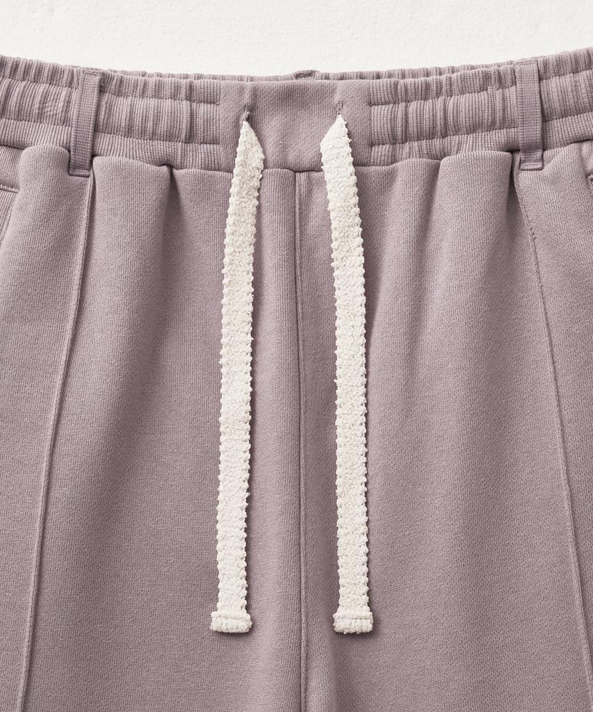 Seteo Cotton Elastic Waist Sweatpants Purple (Type A)