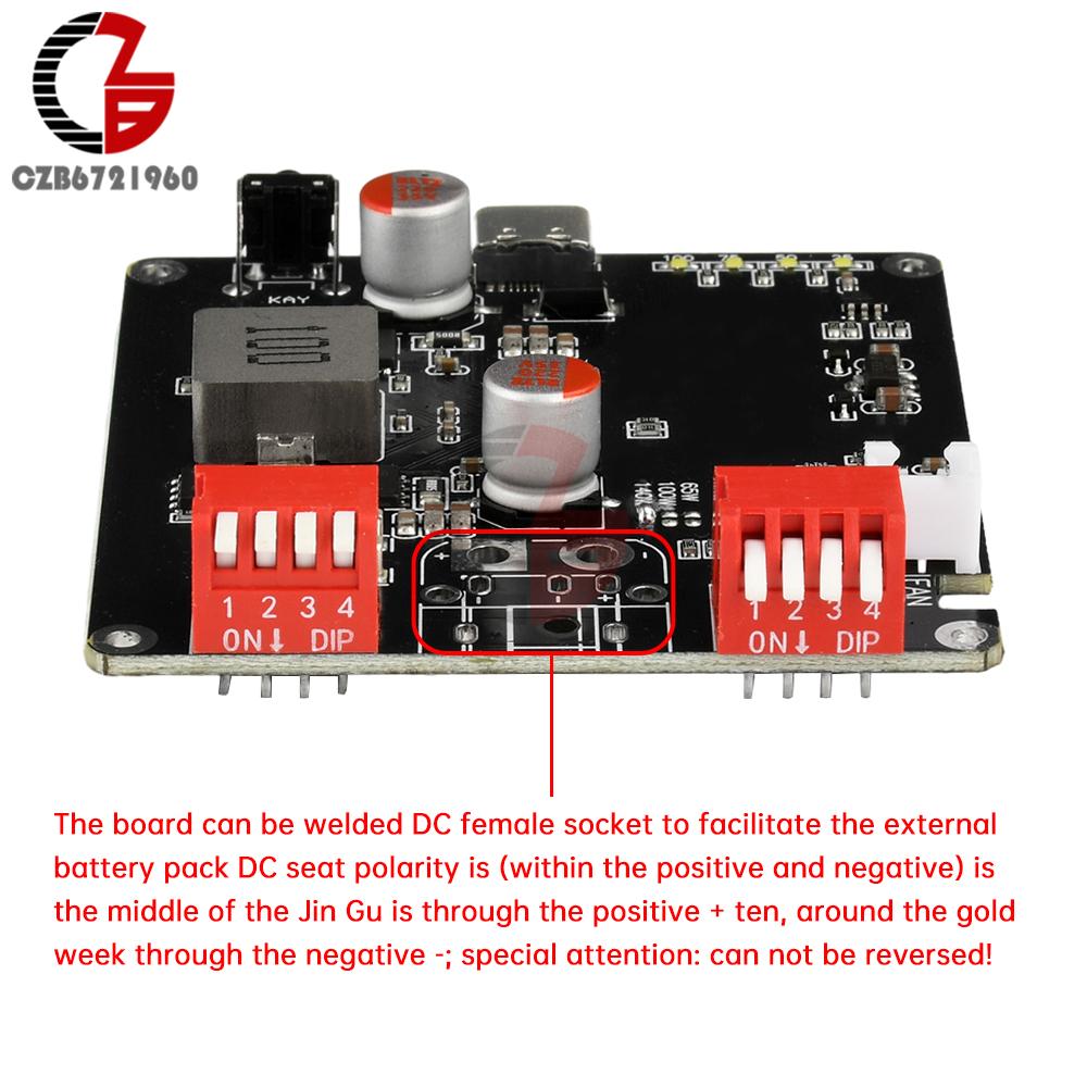 140W Bidirectional Fast Charging Module 2S 3S 4S 5S 6S Lithium Battery Charging Board IP2366 BMS Charger Auto Temperature Contro
