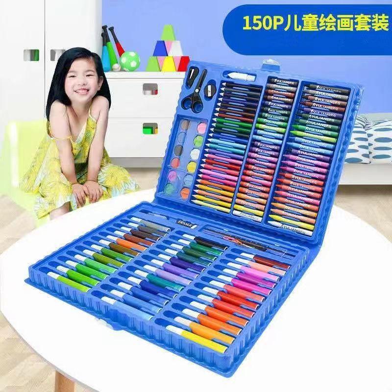 145 Luksusowy Aluminiowy Zestaw Pudełkowy Pędzli Pudełko Prezentowe Zestaw Pisaków Wodnych Dziecięcy Zestaw Prezentowy do Rysowania Artystycznego