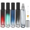 Segbeauty 10ml Atomizer, 5-Pack, Five-Color, Slim, Glass, Push-Button Refillable Bottle, Leak-Proof, Mini Spray Bottle, Portable, Stylish, Compact,