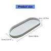 Modern Elliptical Vanity Tray Cosmetic Organizers Silicone Holder For Bathroom Accessories And Small Items