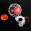 3Colors 12cm New Fashion Plastic Small Pet Hamster Gerbil Toy Running Activity Exercise   Pink