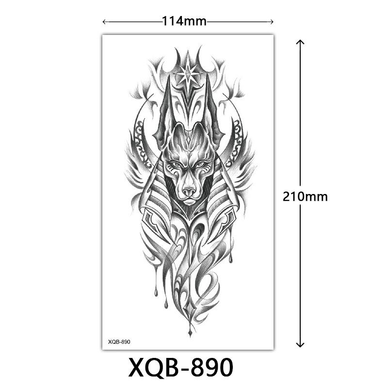 Small Full Arm Tattoo Sticker, Flower Letters, Plain Flower Tattoo Sticker Tattoo