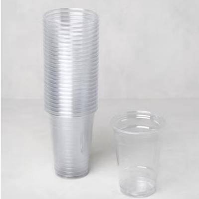 Klare engangs takeaway-kopper, 400 ml — Pakke med 25