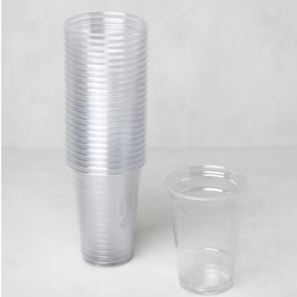 Clear Disposable Takeout Cups, 400 ml — Pack of 25