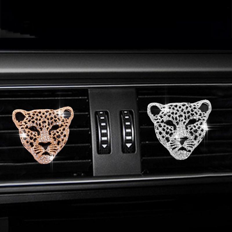 Money Leopard with Diamonds Car Air Conditioning Outlet Perfume Car Perfume Car Interior Accessories Car Fragrance