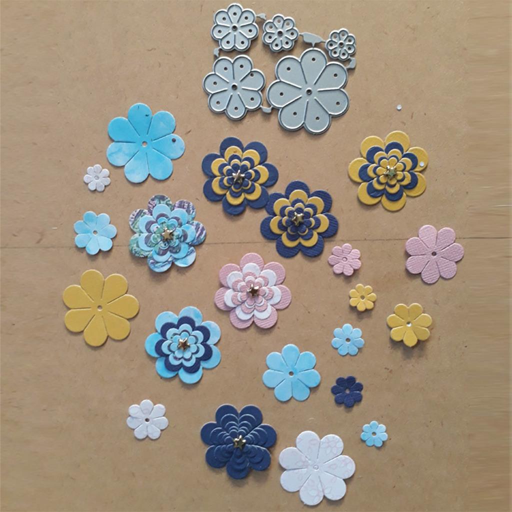 Flowers Metal Cutting Dies Stencil DIY Scrapbook Album Paper Card Template Mold