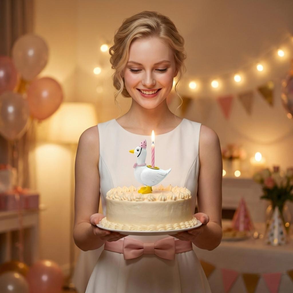 Cake Candle Holder, Birthday Party Supplies, Cute Decorating Stand, Candlestick, Suitable For Celebrations.Candle Hole Diameter: 1.2cm/0.4in