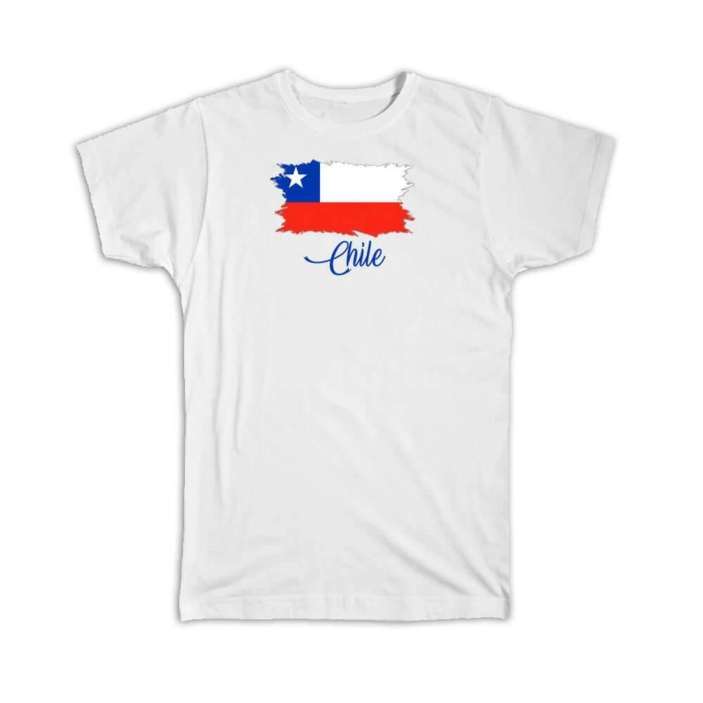 Gift T-Shirt : Chile Flag Chilean Country Expat 4XL