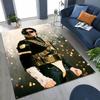 Fashion MJ Michael Jackson King of Pop Art Rug for Bedroom Living Room Sofa Home Doormat Decor, Large Kids Non-slip Floor Mat