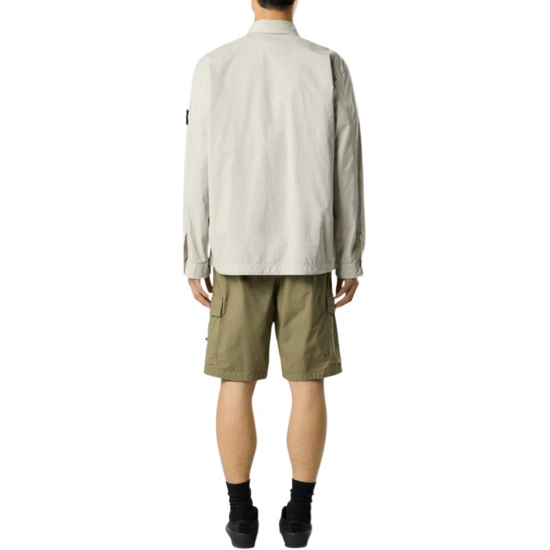 STONE ISLAND Chest Pocket Button Long Sleeve Shirt Men Shirts L1S151200032S0003-V0061