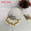 Korean Street Style Embroidered Baseball Cap With Adjustable Fit For Summer Casual Wear
