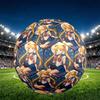 Sailor Moon Print Size 5 Soccer Ball, PU Wear Resistant Football for Match Training and Daily Practice, Birthday Gift for Soccer Fans