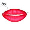 Photo Booth Props Funny Red Lip Face Masque, Big Sausage Mouth Cosplay Prop, Comfortable Wearable Novelty Prank Lips Gag Toy for Halloween Party