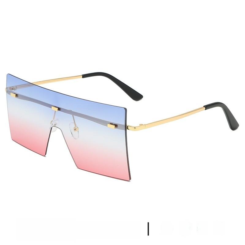 Unisex Oversized Square Sun Glasses With Uv400 Protection For Fashionable Outings