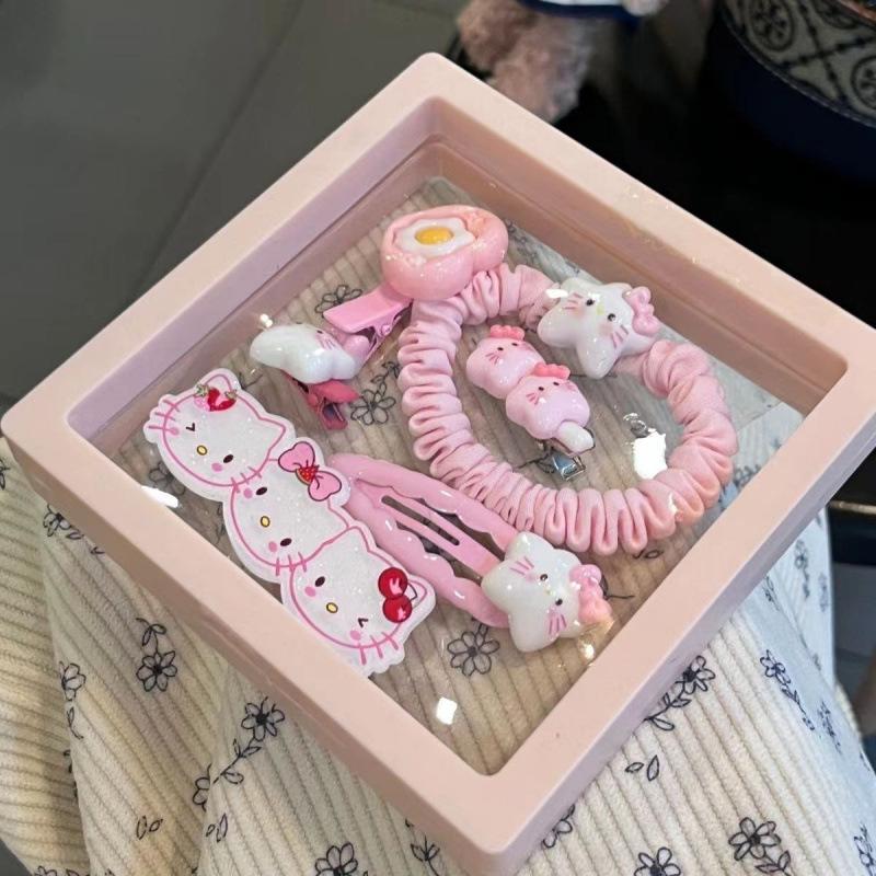 Cartoon Princess Hair Accessory Set: Cute Hair Clips for Girls