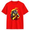 God of war Kratos TShirts for Unisex Funny Pure Cotton Tees Round Neck Short Sleeve T Shirt Classic Clothes