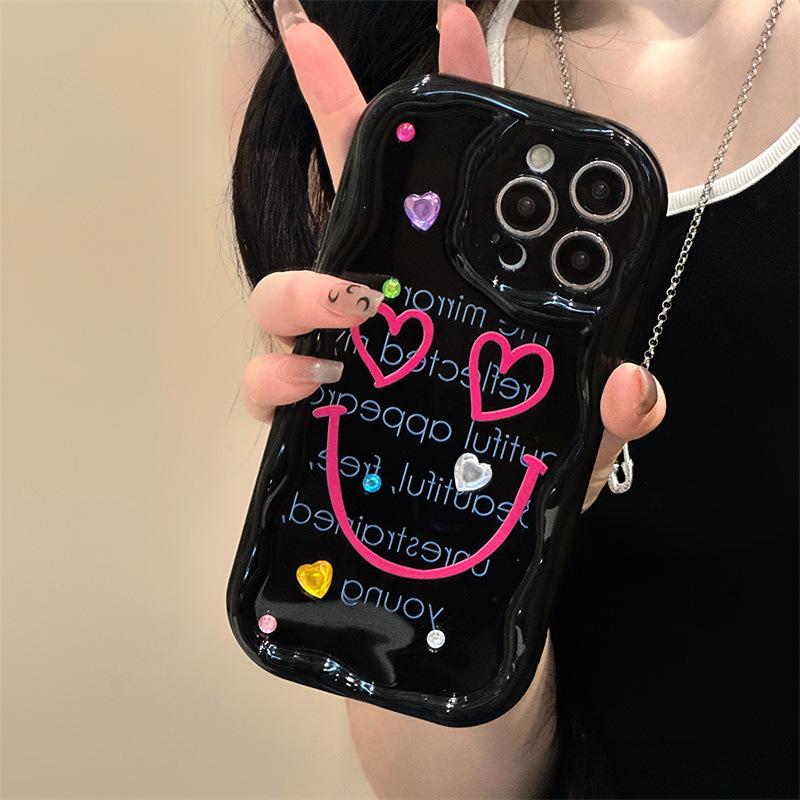 Zhitai Cream Pattern Cartoon Protective Case for iPhone 13/14 Pro/15/16 Pro Max